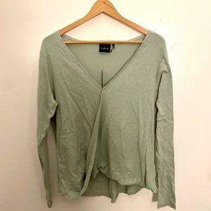 NWT Urban Outfitters Olive Green Textured Shirt